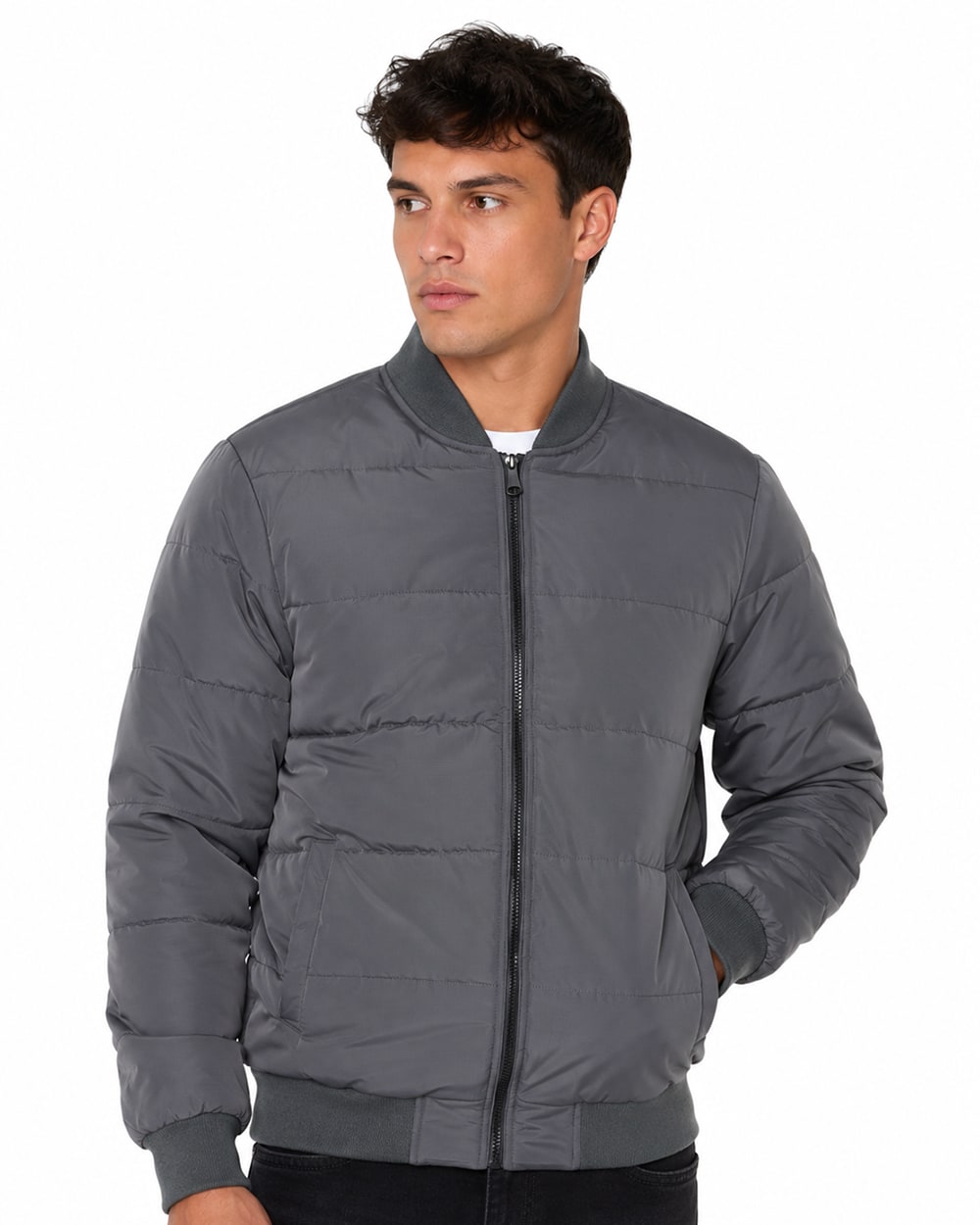 Men's Padded Bomber Jacket #J15