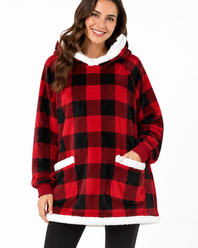 Blanket Hoodie with Sherpa Lining #P43