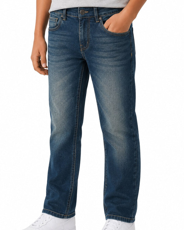 Boys' Faded Skinny Jeans #301 Sand Blue
