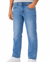 Boys' Faded Skinny Jeans #302 Light Wash