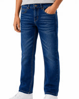 Boys' Faded Skinny Jeans #305 Dark Indigo