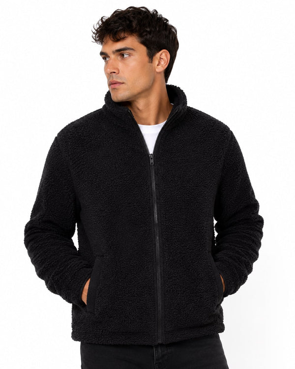 Men’s Full-Zip Sherpa Fleece Jacket #J13