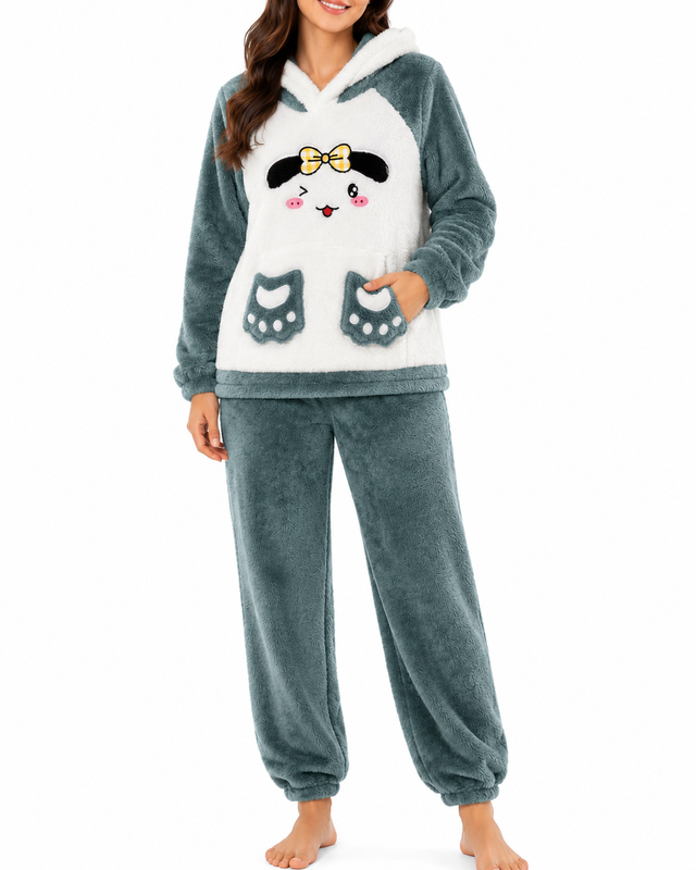 Women's Micro Polar Fleece 2PC Set #713