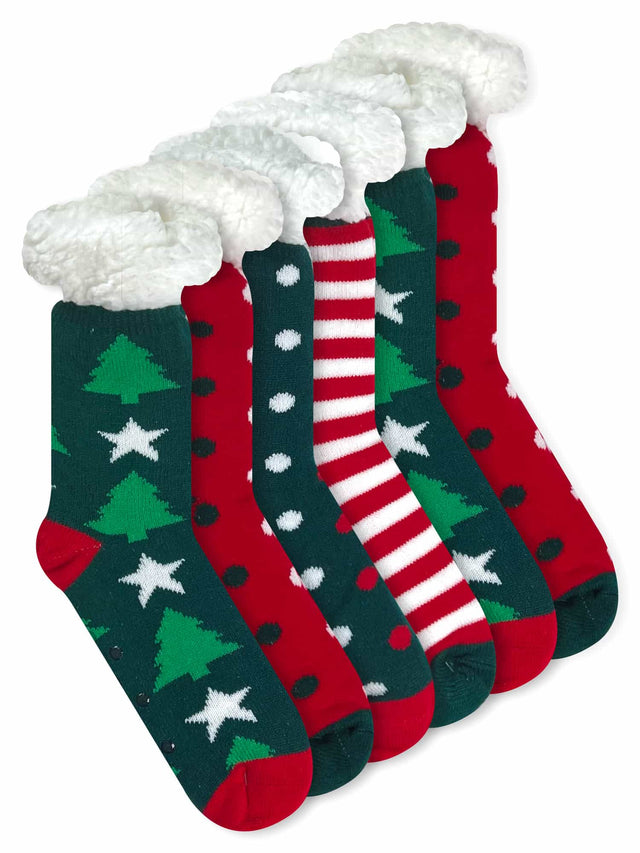 Sherpa-Lined Socks #036 (Dozen)