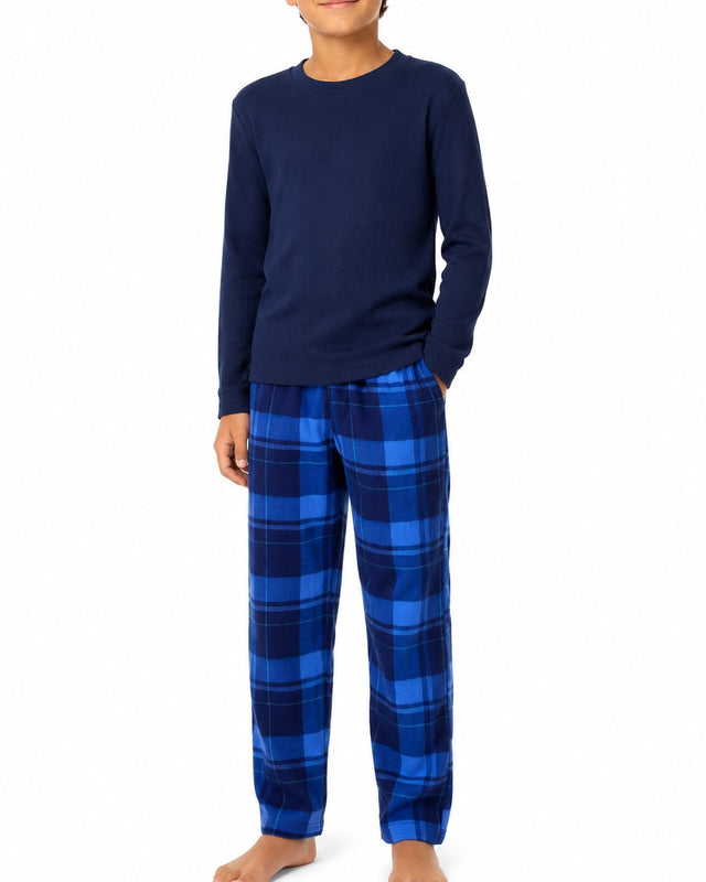 Boys' Thermal Shirt & Fleece Pants Set #P19