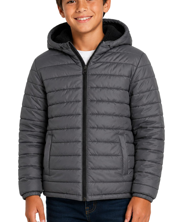 Boys' Reversible Jacket With Sherpa Lining #94 26