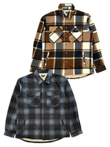 Boys' Shacket with Sherpa Lining #534