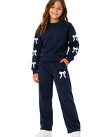 Girls' Hoodie & Sweatpants Set #Q04