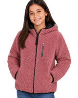 Girls' Reversible Jacket With Sherpa Lining #97-26