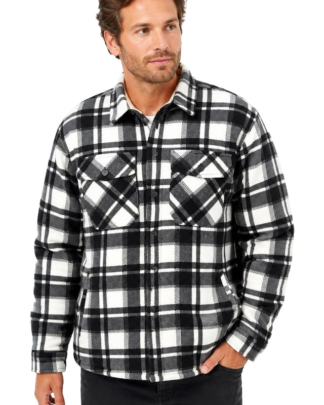 Men's Shacket with Sherpa Lining #34