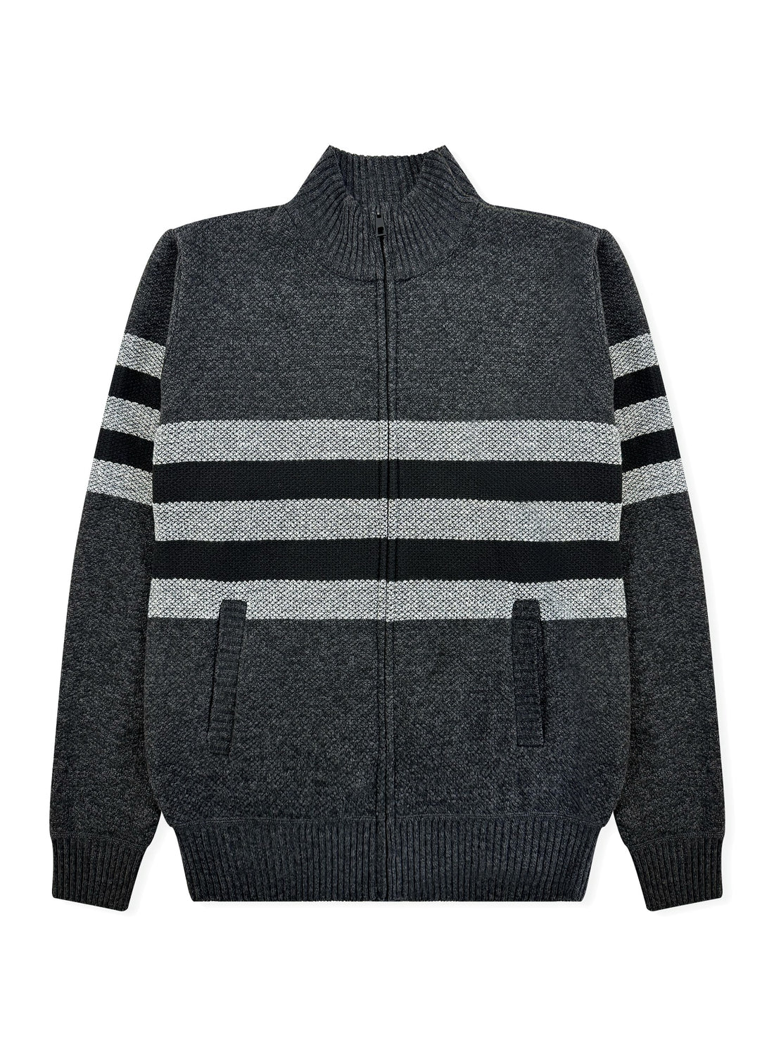 Men's Striped Bonded Sweater #07