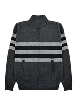 Men's Striped Bonded Sweater #07