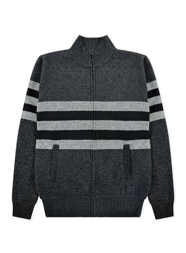 Men's Striped Bonded Sweater #07