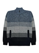 Men's Striped Bonded Sweater #08