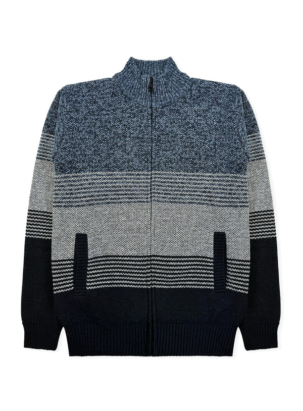 Men's Striped Bonded Sweater #08