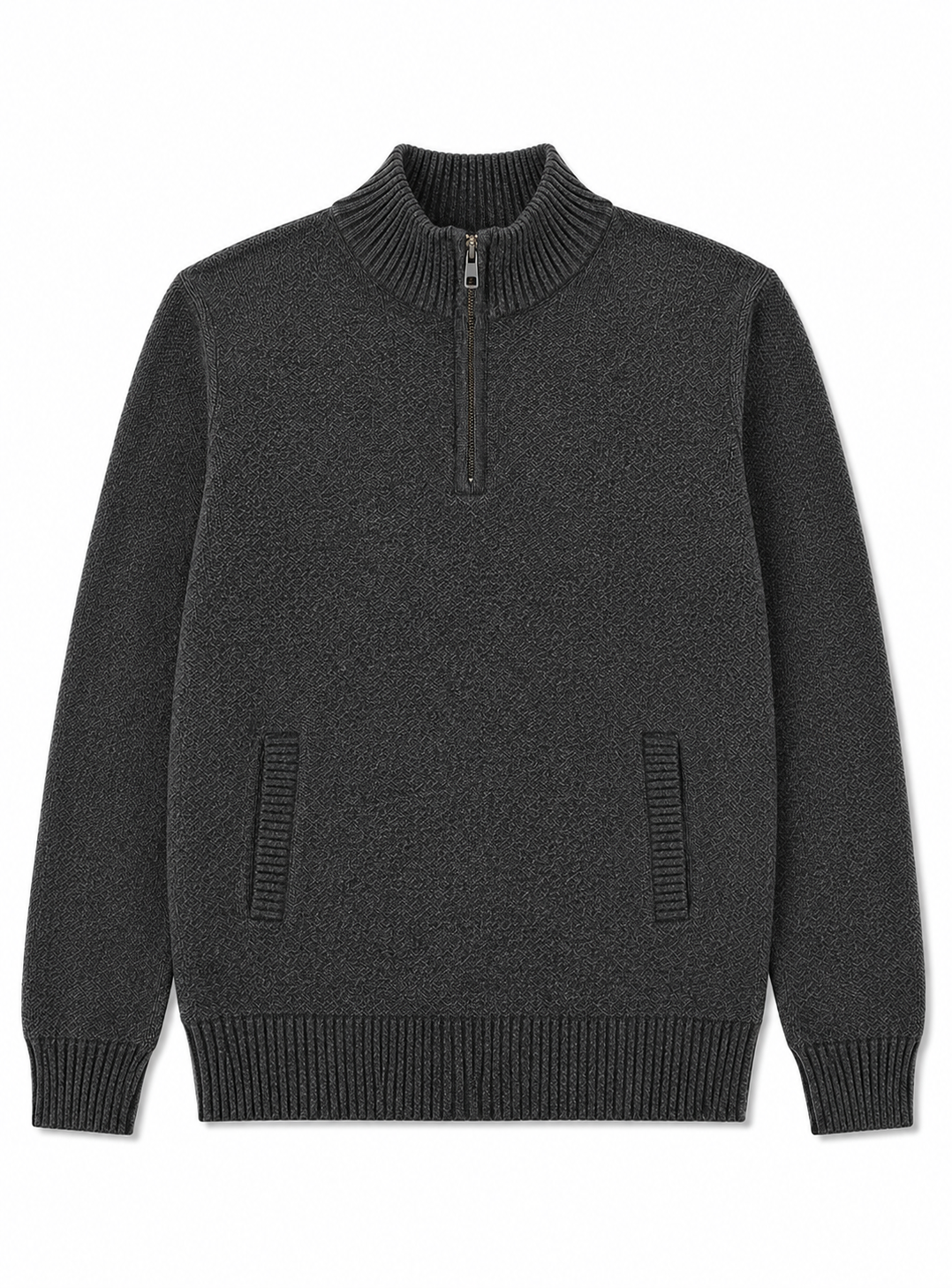 Men's Quarter Zip Bonded Sweater #RX6W20X