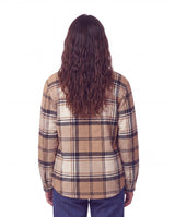 Ladies' Plush Shacket with Sherpa Lining #35