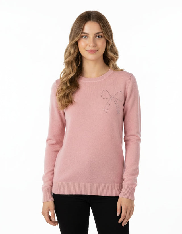 Crewneck Bow Sweater