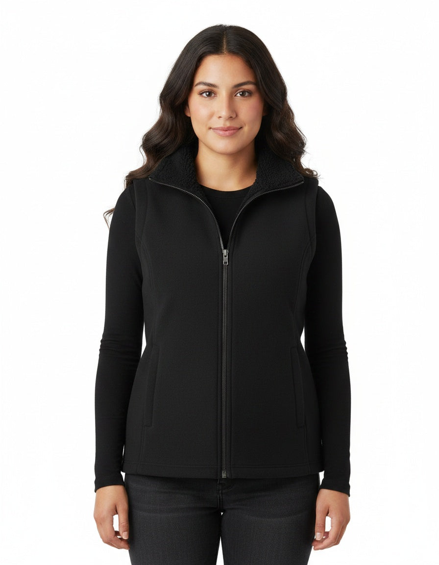 Fleece Vest With Sherpa Lining