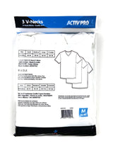 Men's White V-Neck Shirt (3-Pack)