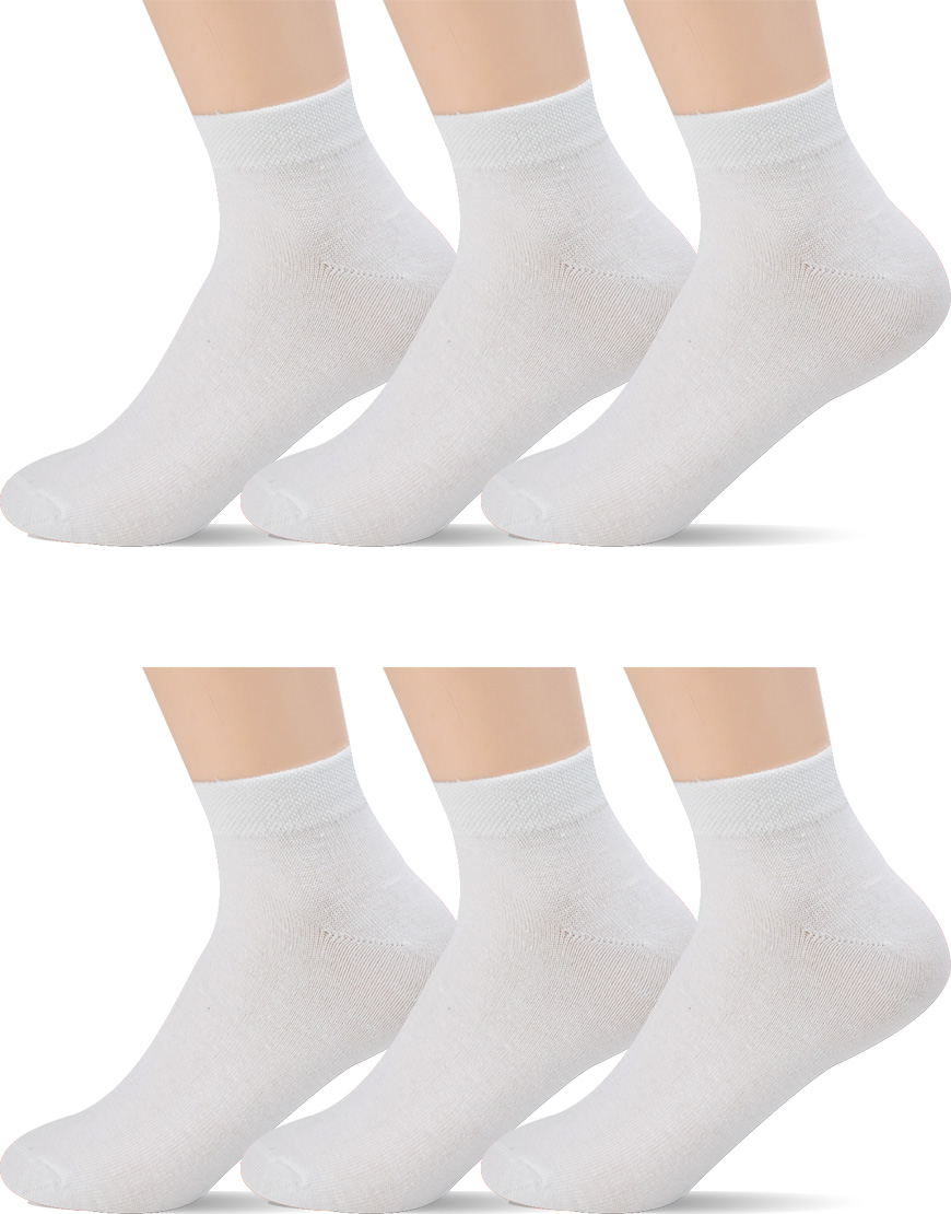 Wholesale White Polyester Socks (Dozen)
