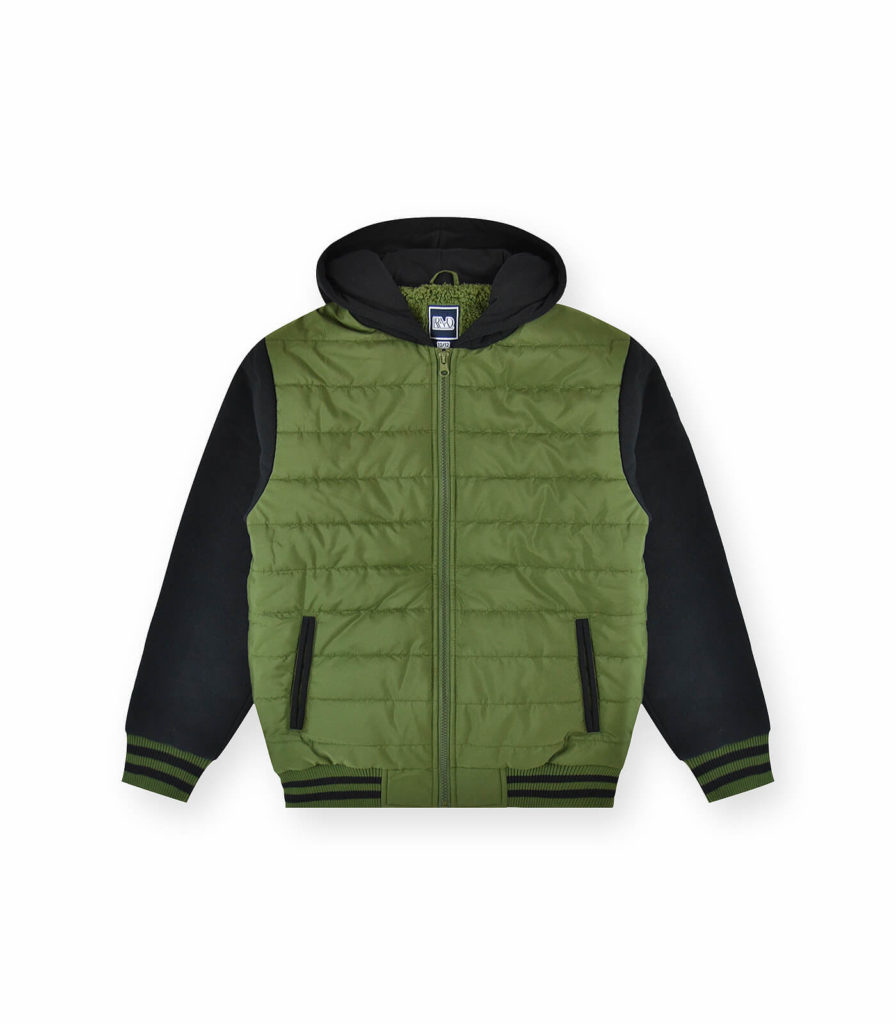 Wholesale Boys' Varsity Jacket Sherpa Lining #02 - Wholesale Clothing
